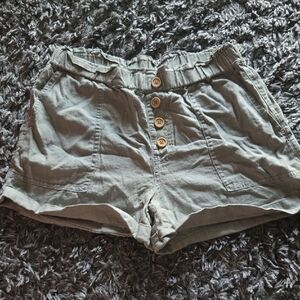 Casual Gray Women's Shorts